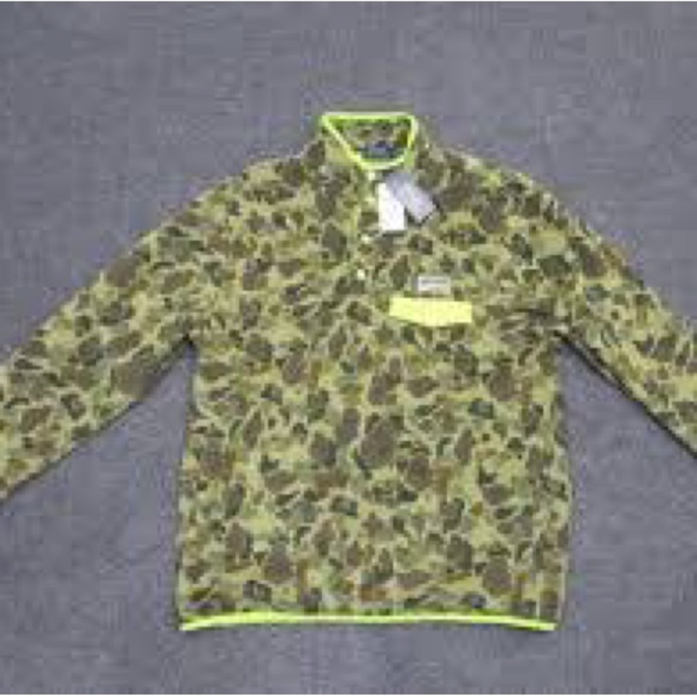 Mens Polo Ralph Lauren Camo Fleece Pullover Voyager Quarter Zip NWT - Picture 3 of 5